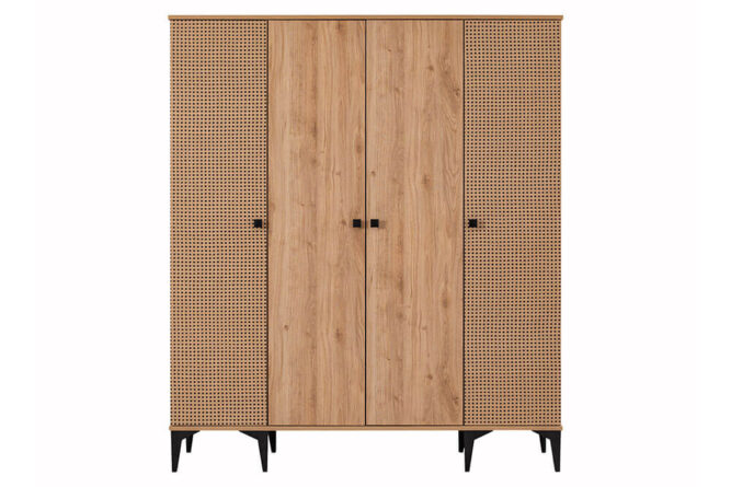 Rustik 4 Kapılı Dolap