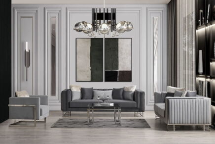 Çizgili Lotus Koltuk Takımı İnebella