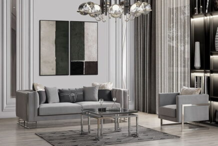 Çizgili Lotus Koltuk Takımı İnebella