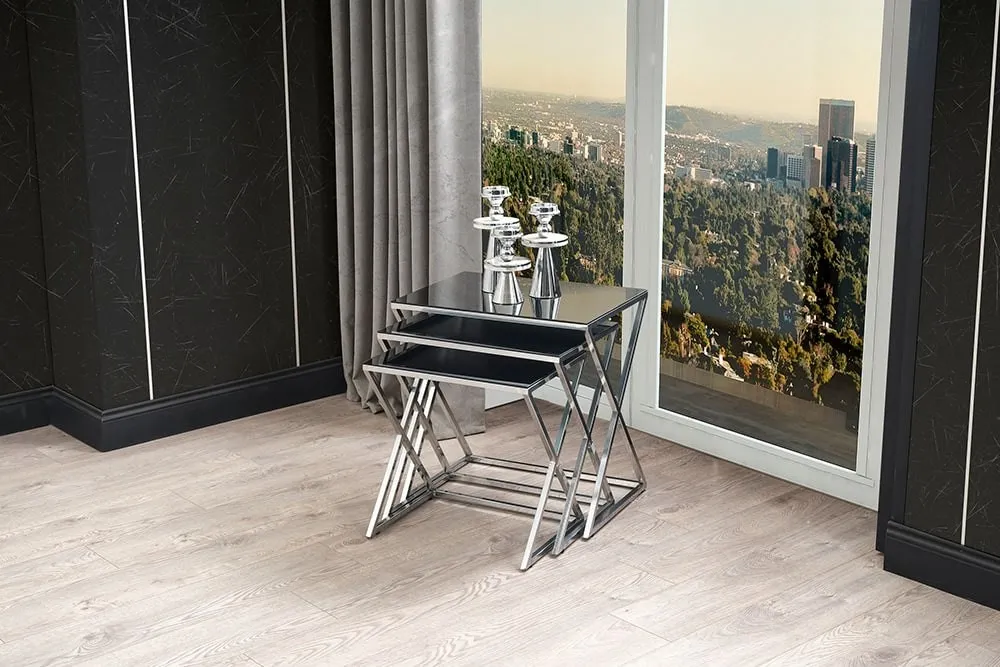 Royal Metal Ayaklı Zigon Sehpa İnebella