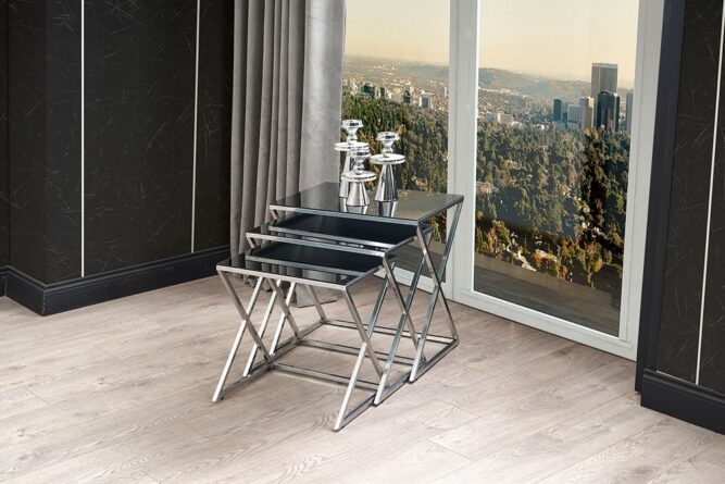 Royal Metal Ayaklı Zigon Sehpa İnebella