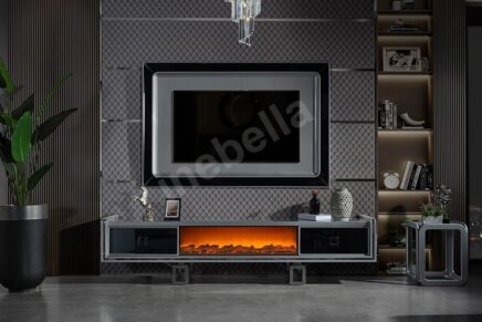 Class Gümüş Tv Ünitesi inebella
