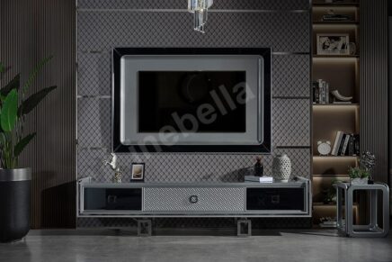 Class Gümüş Tv Ünitesi inebella