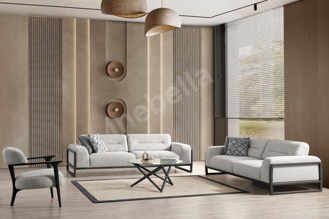 Elya Siyah Koltuk Takımı inebella