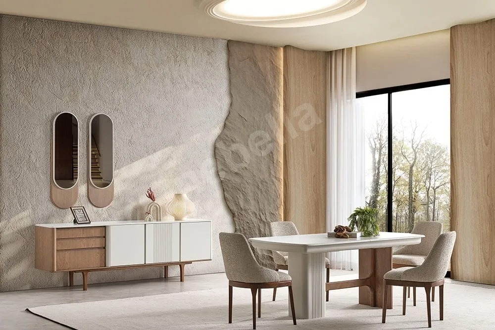 Cremelia Yemek Odası Takımı inebella