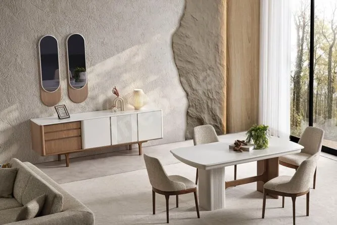 Cremelia Yemek Odası Takımı inebella