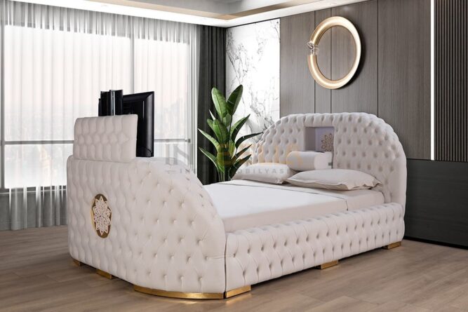Royale Beyaz Akıllı Karyola inebella