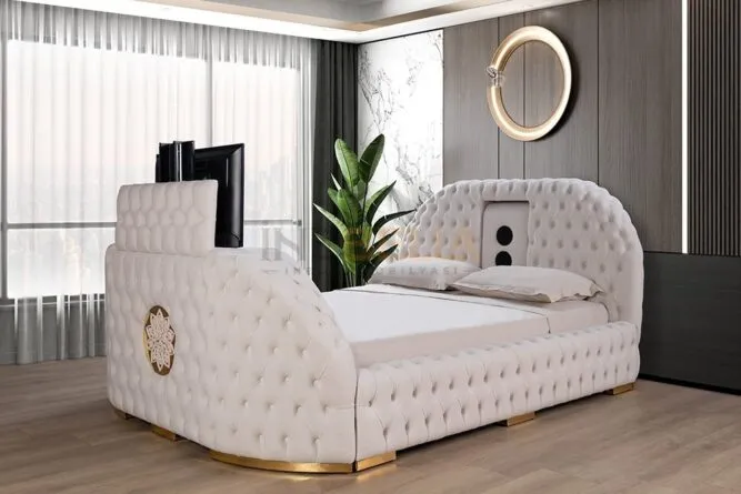 Royale Beyaz Akıllı Karyola inebella