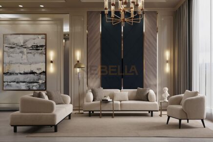 Vella Siyah Koltuk Takımı inebella