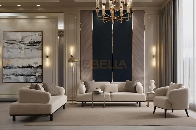Vella Siyah Koltuk Takımı inebella