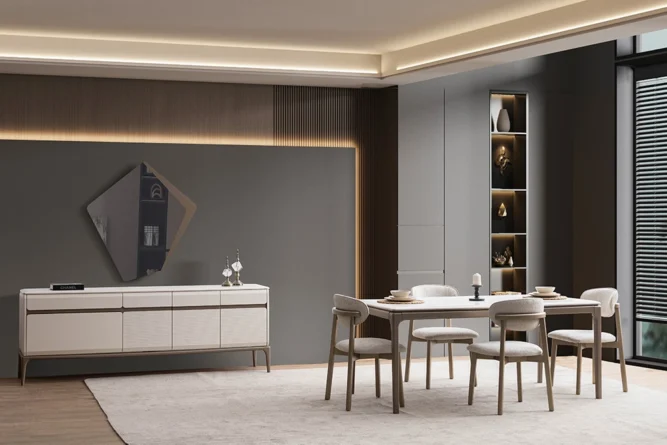 Style Bronz Yemek Odası inebella